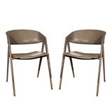 Set of 8 armchairs by Jacques Adnet for the UNESCO