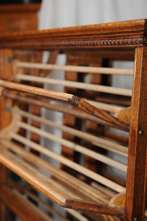 American Oak Ribbon Cabinet/Makes Great Wine Rack