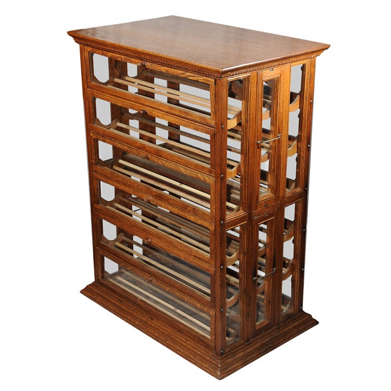 Oak Ribbon Cabinet/Makes Great Wine Rack