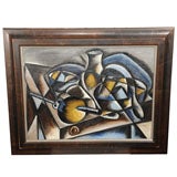 Cubist Still Life Oil on Canvas by American Artist Marion Miller