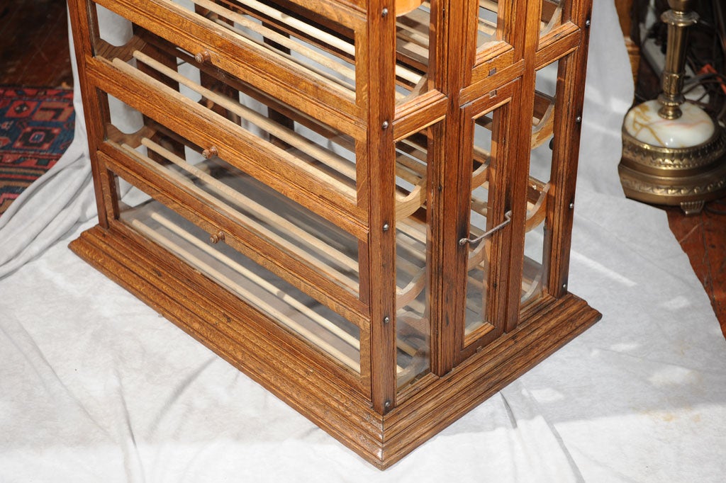 Oak Ribbon Cabinet/Makes Great Wine Rack at 1stDibs | antique ribbon ...
