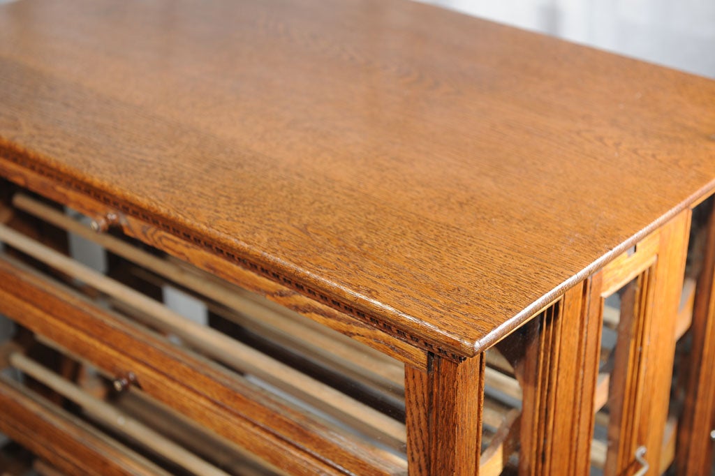 Oak Ribbon Cabinet/Makes Great Wine Rack at 1stDibs | antique ribbon ...