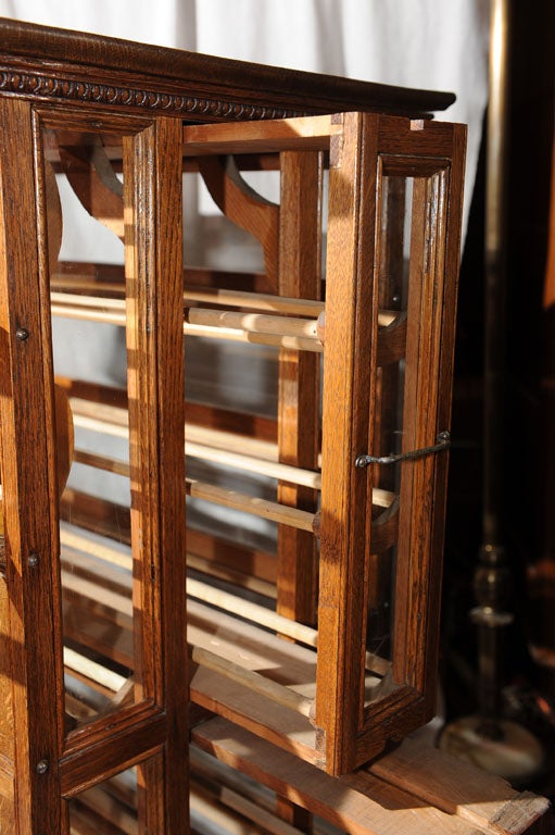 Oak Ribbon Cabinet/Makes Great Wine Rack at 1stDibs | antique ribbon ...