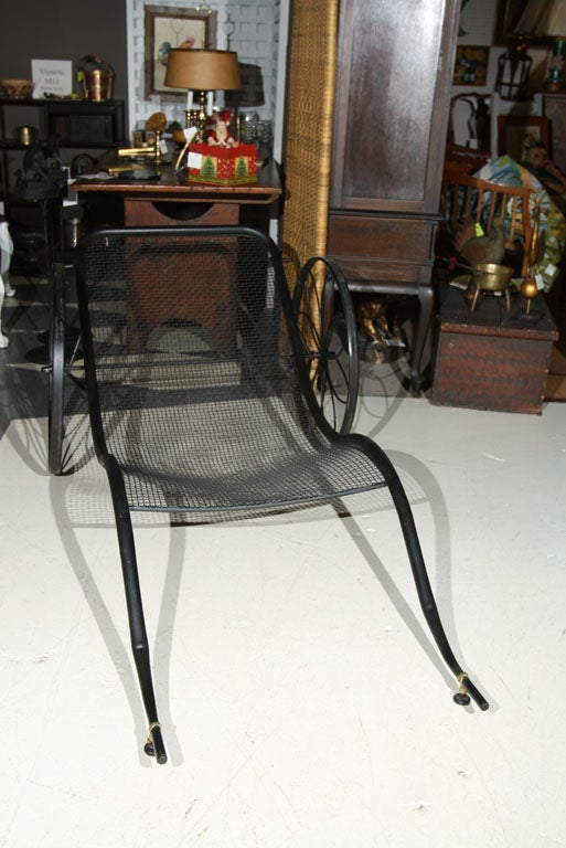 American Vintage Russel Woodard Chaise 'Rickshaw' with Canopy (not shown)