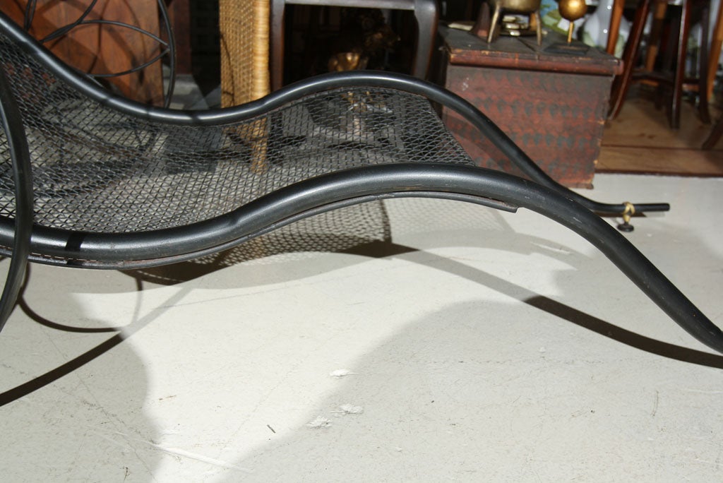 Vintage Russel Woodard Chaise 'Rickshaw' with Canopy (not shown) 1