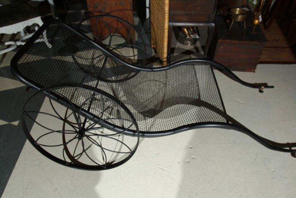 Vintage Russel Woodard Chaise 'Rickshaw' with Canopy (not shown) 2