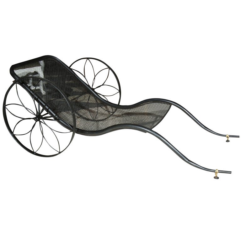 Vintage Russel Woodard Chaise 'Rickshaw' with Canopy (not shown)