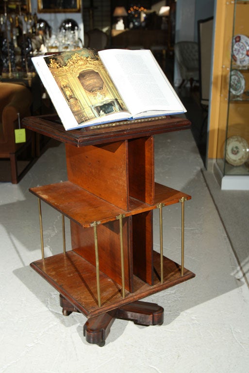Revolving Bookcase made by The Cincinati Cabinet Company patented 1895 - perfect for library
