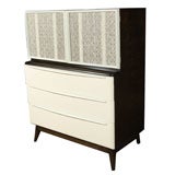 Heywood Wakefield Walnut and Laquer Highboy