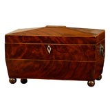 Antique Mahogany Tea Caddy