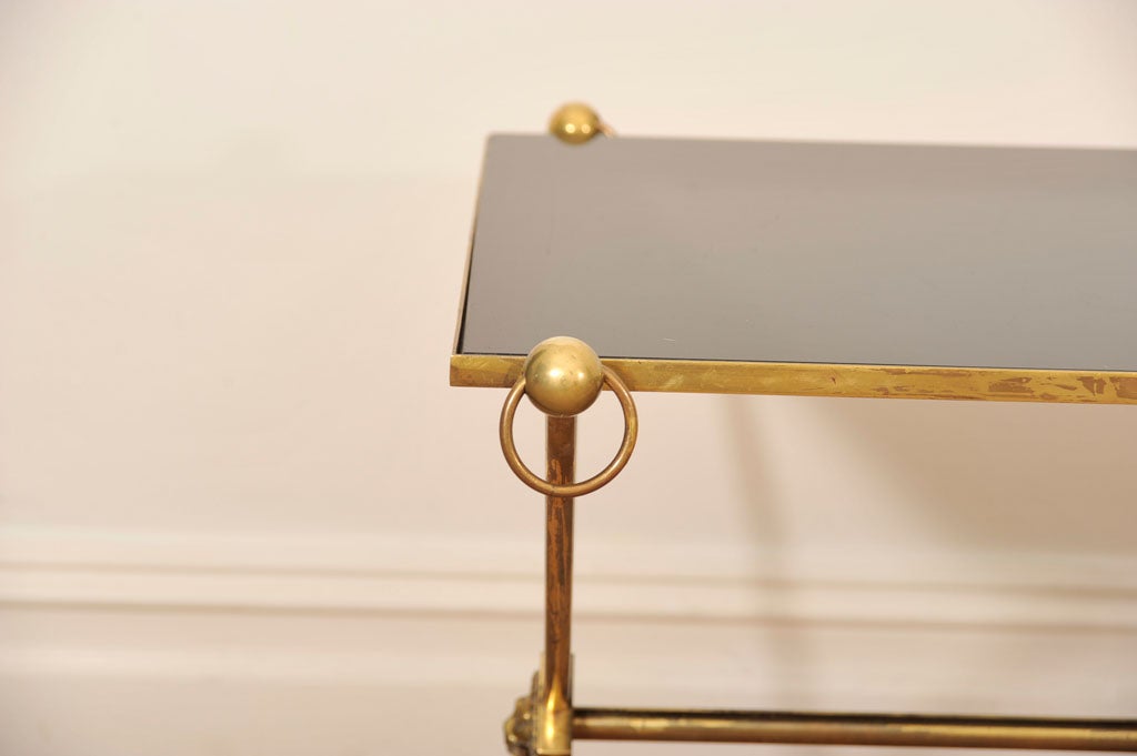 1940s French Brass Coffee Table in the Bagues Style 1
