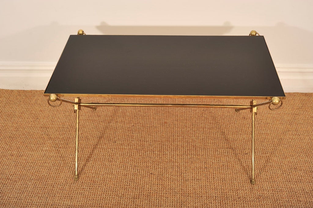 1940s French Brass Coffee Table in the Bagues Style 2