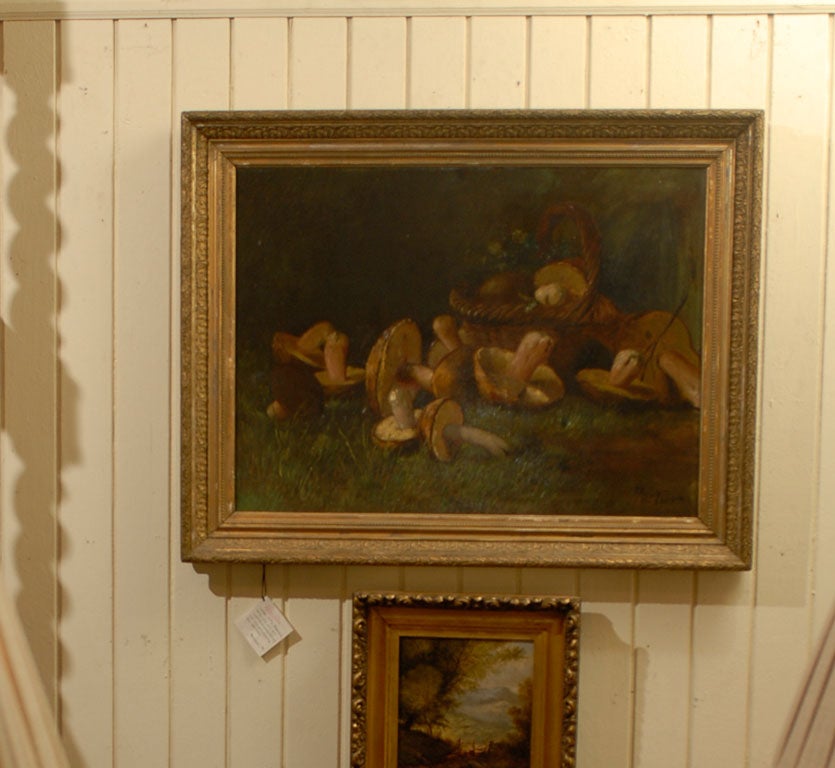 Oil on Canvas of Mushrooms