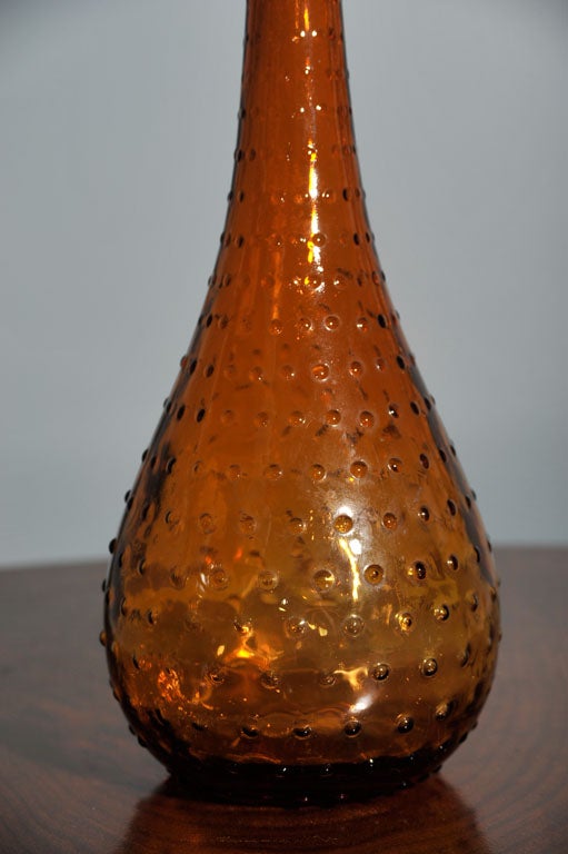 Italian Glass Bottle In Excellent Condition In New York, NY