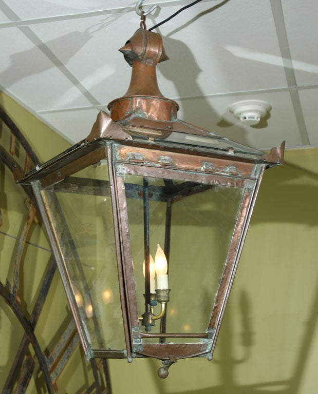 Large Copper & Brass Lantern