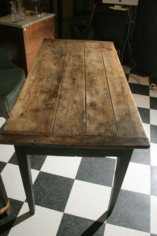 antique baking table