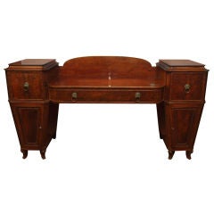 Antique English Georgian Classical Mahogany Sideboard