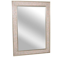Massive Tile Mirror by Hart Mirror Co., 60"H