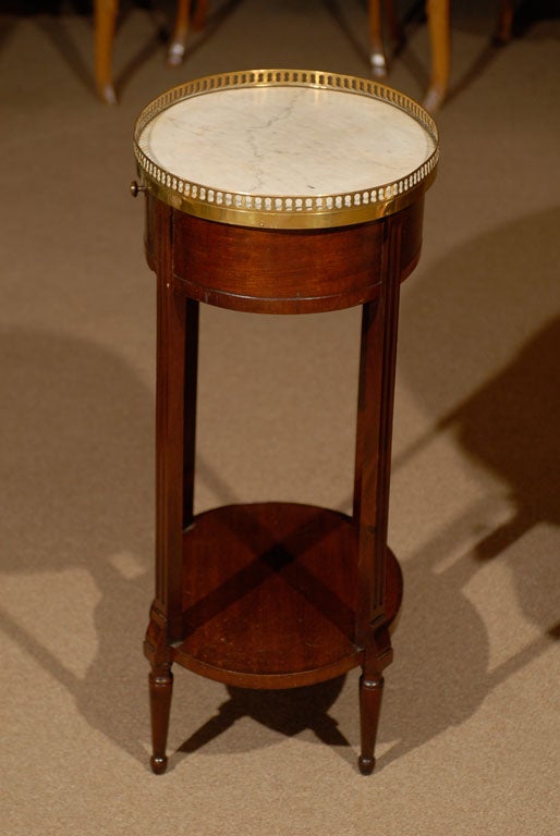 Petite 19th century Oval Louis XVI Side Table 1