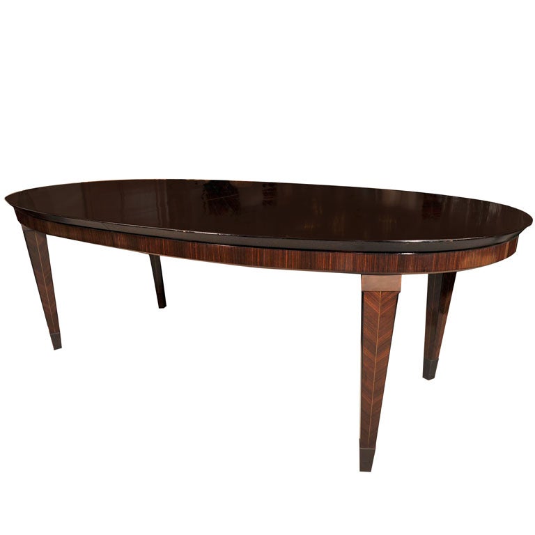 Pallisandre Dining Table by Dominique, French 1940s