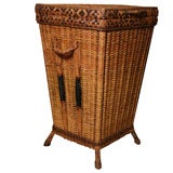 Vintage Early 20th century West Indies Rattan Hamper