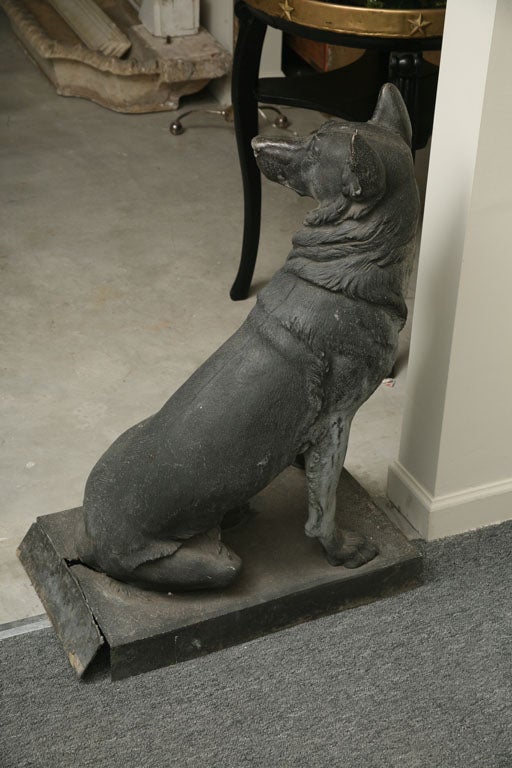 A Very Rare Pair Of Zinc Alloy Dogs, 5