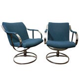 Vintage Warren Platner For Steelcase Swivel Chairs.