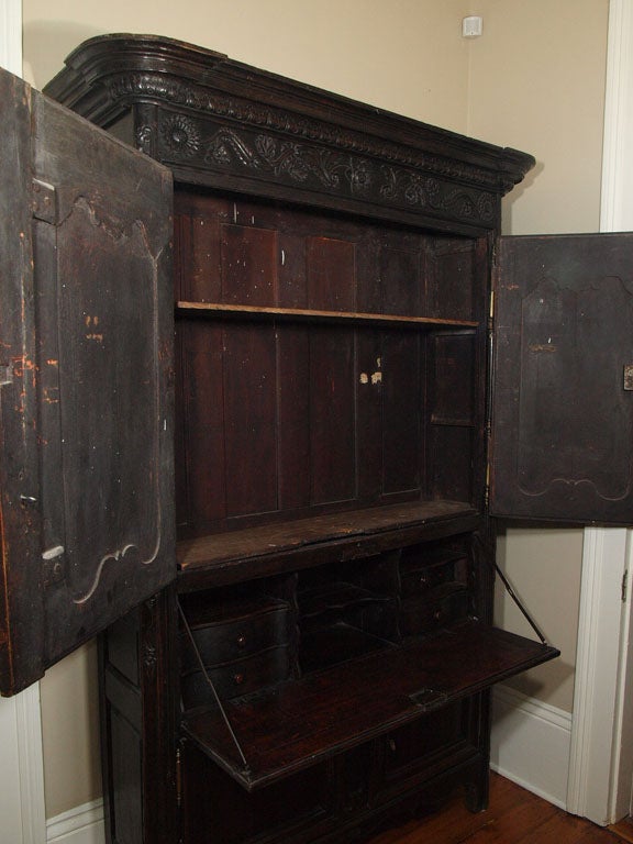 18th Century and Earlier FRENCH OAK SECRETARY FROM ARLES ESTATE For Sale