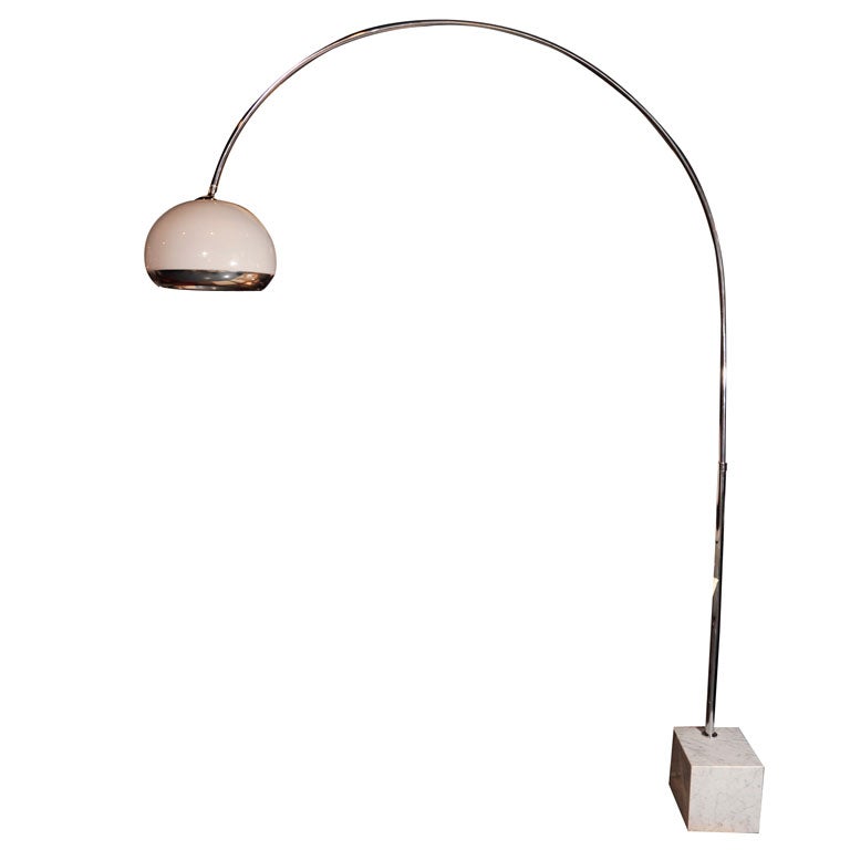 Italian Arch Floor Lamp by Guzzini at 1stDibs