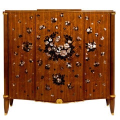 Important and Unique Three-Door Cabinet by Jules Leleu
