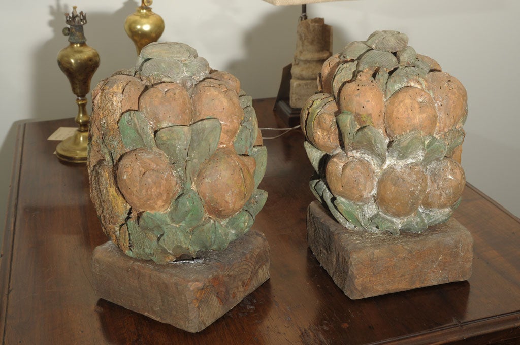 Carved fruit basket
