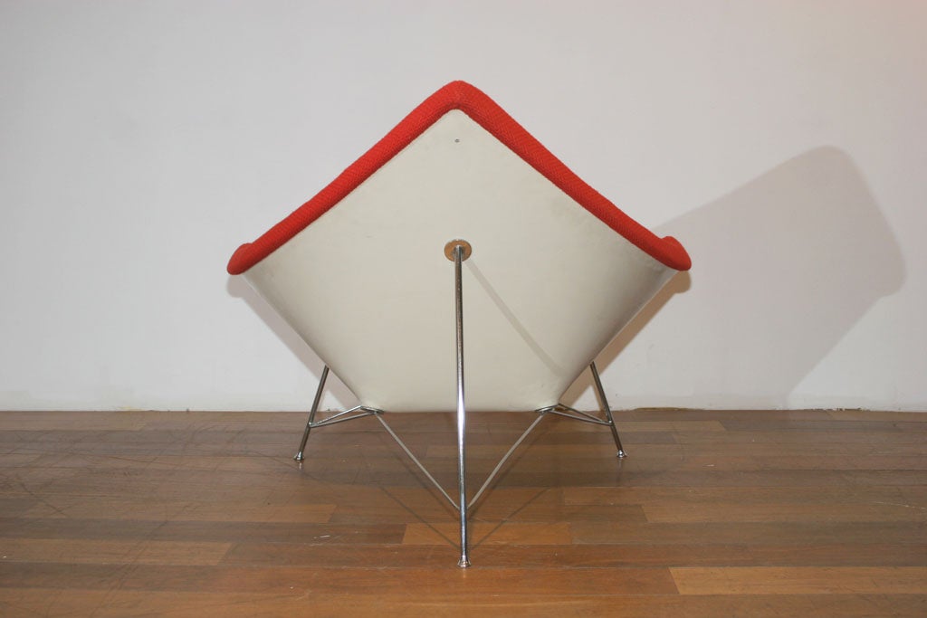 Early Edition “Steel Shell”Red Coconut Chair, by George Nelson 1