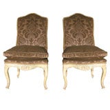 A Pair of 18th Century Louis XV Chaise a la Reine