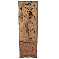 English Wall Hanging in the Egyptian 'Tuttankammen' Style