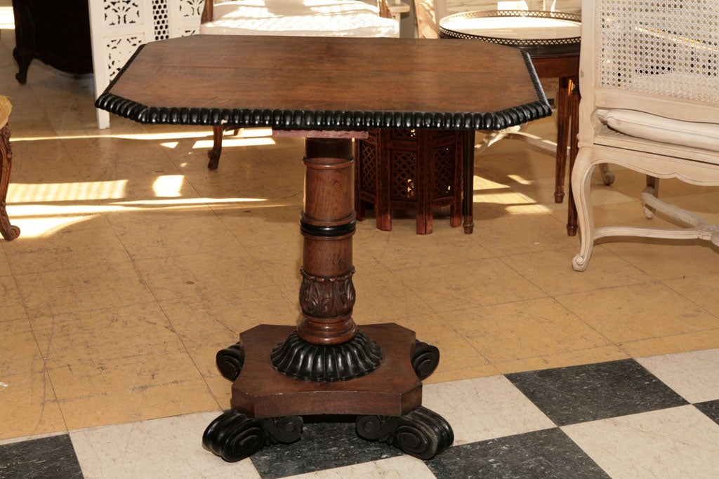 19th C. Pedestal Table