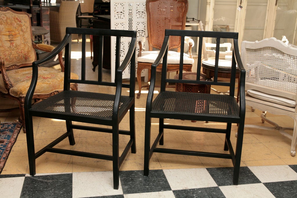 As Seen in "IT'S COMPLICATED" at 1stDibs complicated chair, black cane dining chair, its