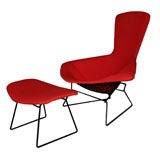 Harry Bertoia « chaise Bird Chair » pour Knoll en rouge, modèle emblématique
