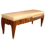 Rosewood bench in the style of Jacques Adnet