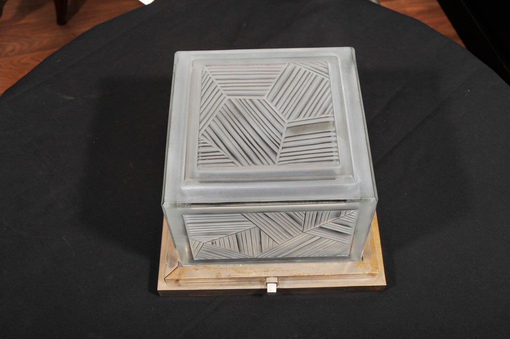 Art Deco Flush-Mounted Fixture