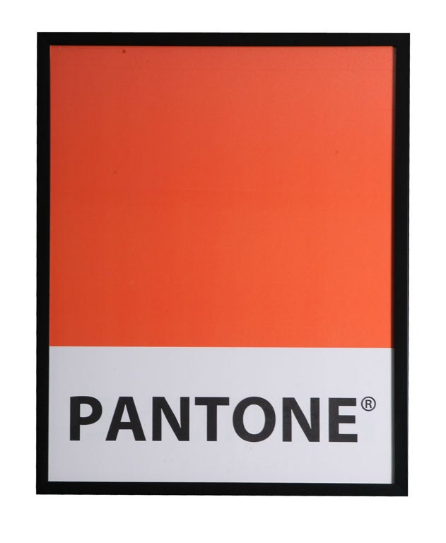 20th Century Giant-Sized Framed Pantone Posters