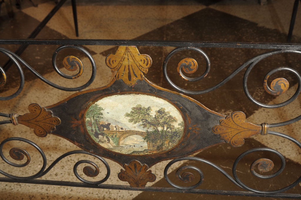 Italian Iron Bed In Excellent Condition In Houston, TX