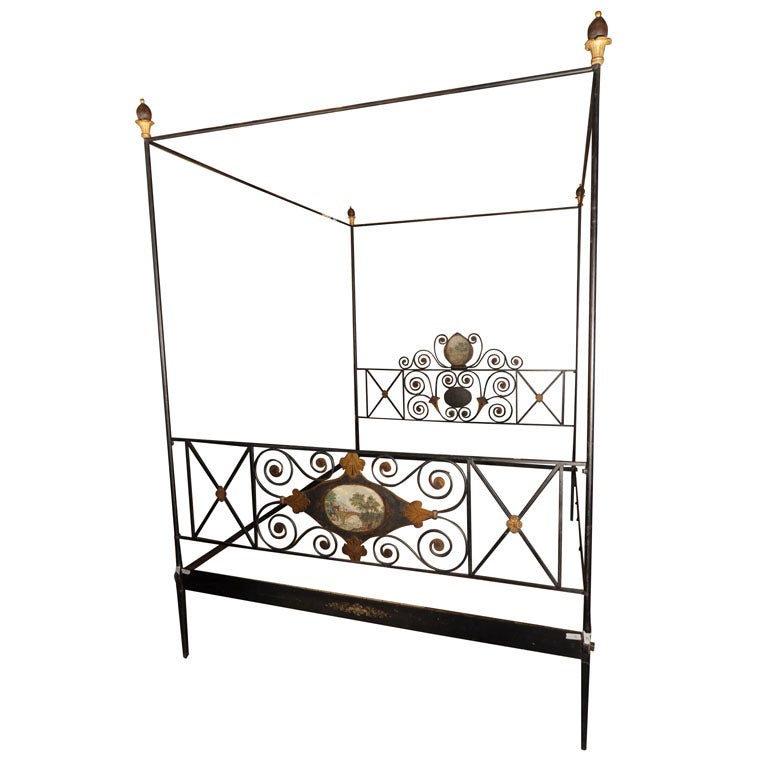 Italian Iron Bed at 1stdibs