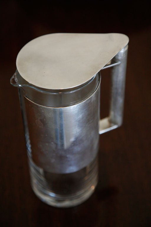 Lino Sabattini water/coffee/ tea pitcher stainless and glass