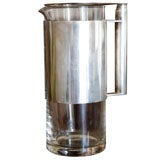 Vintage Lino Sabattini water/coffee/ tea pitcher stainless and glass