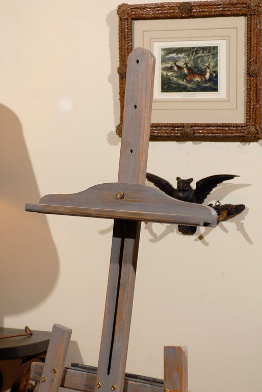 This fabulous French easel can be used to display your art work.  It is adjustable. It has been professionally restored and newly painted.  <br />
<br />
Please visit our website for more pieces.<br />
www.dearingantiques.com<br />
Dearing