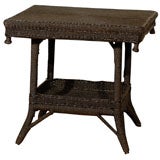 Unusual  American Wicker Table