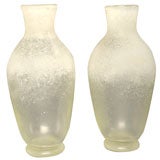 Pair of Scavo Glass Vases after Gino Cenedese