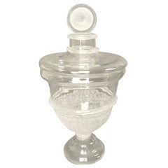 Vintage Large Glass Apothecary Jar by Seguso Vietri