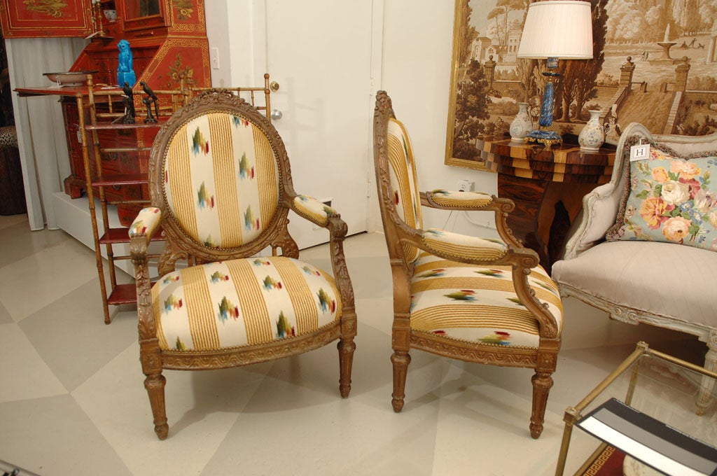 Pair of Antique French Armchairs 5