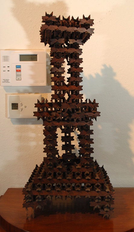Wooden Tramp Art Sculpture 1